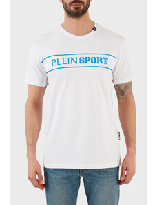 Plein Sport Logolu Bisiklet Yaka Pamuklu Erkek T Shirt Tıps101ıt01 Beyaz
