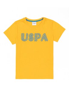 U.S. Polo Assn. Çocuk Sarı Bisiklet Yaka Tişört