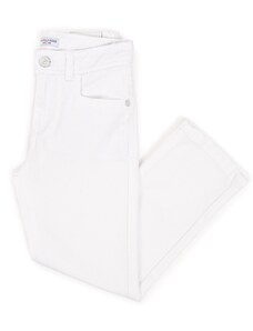 U.S. Polo Assn. Erkek Çocuk Beyaz Kanvas Pantolon