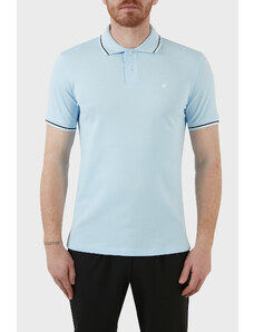 Emporio Armani Pamuklu Slim Fit Düğmeli T Shirt Erkek Polo 8n1fb3 1jptz 0781 Açık Mavi