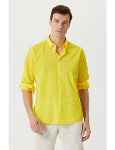 NetWork Comfort Fit Sarı Gömlek