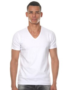 Darkzone V Yaka Beyaz Erkek T-Shirt - DZN8612