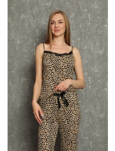 Akbeniz Kadın İp askılı Pijama Takım 20603