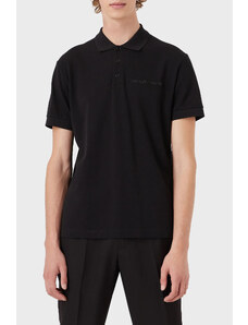 Emporio Armani Pamuklu Sırt Baskılı Regular Fit Düğmeli T Shirt Erkek Polo 3l1f8p 1jx5z F015 Siyah