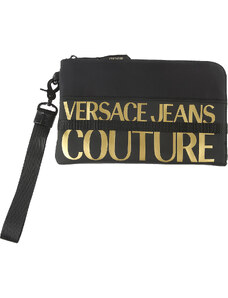 Versace Jeans Couture Pouch çantalar Outlet’te İndirimli Satış, Siyah, Naylon, 2024