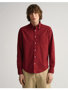 Gant Erkek Kırmızı Regular Fit Düğmeli Yaka Gömlek