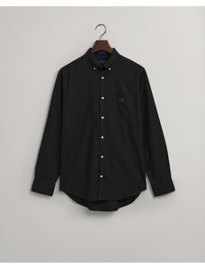 Gant Erkek Siyah Regular Fit Düğmeli Yaka Gömlek