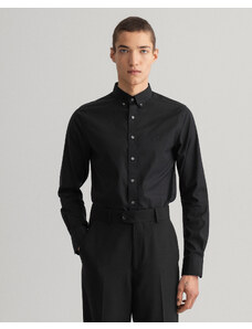 Gant Erkek Siyah Slim Fit Düğmeli Yaka Gömlek