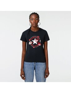 Converse Crafted With Love Kadın Siyah T-Shirt.10024035.001