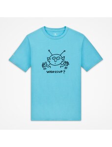 Converse x Keith Haring Elevated Unisex Mavi T-Shirt.10025063.418