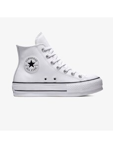 Converse Chuck Taylor All Star Lift Hi Leather Kadın Beyaz Deri Sneaker.34-561676C.102