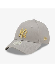 New Era New York Yankees Metallic Logo Unisex Gri Şapka.60284824.-