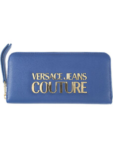 Versace Jeans Couture Kadınlar İçin Deri ve Kumaş Cüzdanlar, Koyu mavi, Poliüretan, 2024
