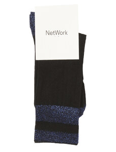 NetWork Kadın Siyah Lacivert Çorap