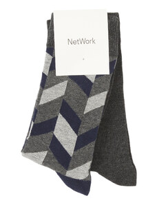 NetWork Erkek Lacivert Antrasit 2'Li Çorap Set