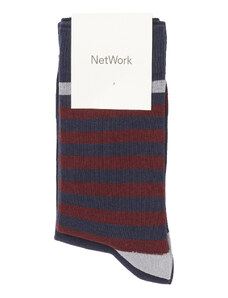 NetWork Erkek Lacivert-Kırmızı 2'Li Çorap Set