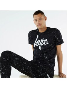 HYPE Speckle Script Erkek Siyah T-Shirt.34-BAS17020.BW