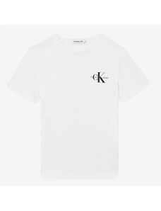 Calvin Klein Chest Monogram Beyaz Çocuk Sweatshirt