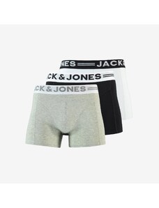 Jack & Jones Sense Erkek 3'lü Gri Boxer.34-12081832.BS86