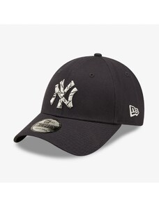 NEW ERA New York Yankees Marble Infill Navy 9FORTY Unisex Siyah Şapka.60284843.-