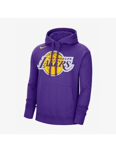 Nike Log Angeles Lakers NBA Fleece Pullover Erkek Mor Hoodie.DN4709.504
