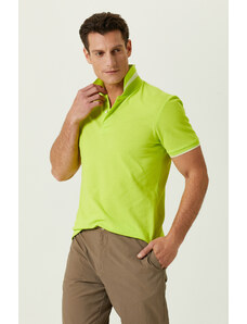 NetWork Neon Yeşil Polo Yaka Pamuklu T-Shirt