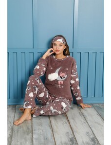 Akbeniz Welsoft Polar Kadın Pijama Takımı 8461