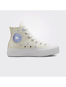 Converse Chuck Taylor All Star Lift Kadın Krem/Mor Sneaker.A02895C.286