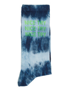 Staff Only x NetWork Lacivert Mavi Batik Desenli Erkek Çorap
