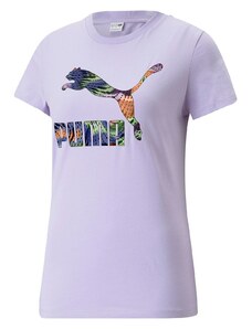 Puma Classics Logo Infill Kadın Mor T-Shirt.34-538050.25