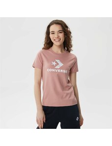 Converse Seasonal Star Chevron Kadın Pembe T-Shirt.10024538.296