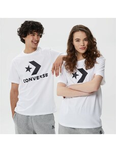 Converse Go-To Star Chevron Logo Unisex Beyaz T-Shirt.34-10025458.102