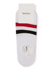 NetWork Beyaz Kırmızı İndigo Erkek Çorap