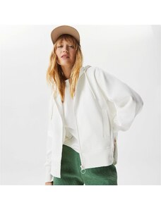 Lacoste Kadın Regular Fit Kapüşonlu Beyaz Sweatshirt.100-SF0301.01B