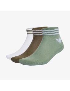 adidas Trefoil 3'lü Unisex Beyaz/Yeşil/Haki Çorap.IC5692.-