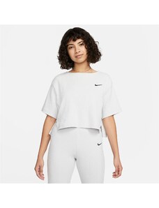 Nike Sportswear Rib Jersey Top Kadın Gri T-Shirt.DV7870.025