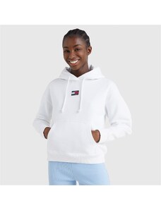 Tommy Jeans Center Badge Kadın Beyaz Sweatshirt.34-DW0DW10403.YBR