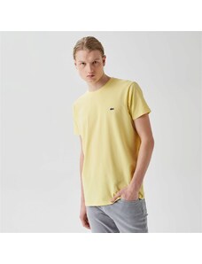 Lacoste Erkek Slim Fit Bisiklet Yaka Sarı T-Shirt.100-TH0998.107