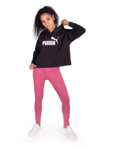 Puma Essential Cropped Logo Kadın Siyah Sweatshirt