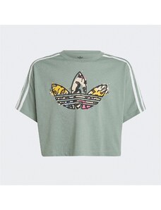 adidas Animal Print Kısa Çocuk Yeşil T-Shirt.34-IB8582.-