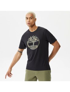 Timberland Tree Logo Camo Erkek Siyah T-Shirt.34-TB0A68VH0011.-