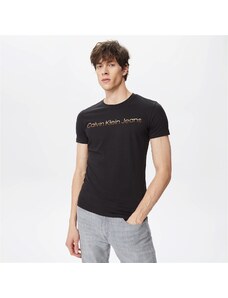 Calvin Klein Jeans Mixed Institutional Erkek Siyah T-Shirt.34-J30J322511.BEH