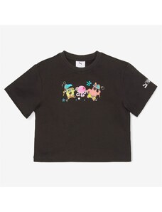 Puma X Spongebob Çocuk Siyah T-Shirt.538672.01