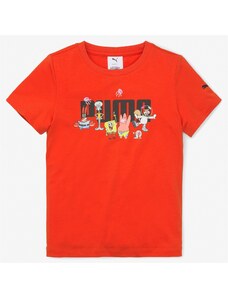 Puma X Spongebob Çocuk Turuncu T-Shirt.673668.20