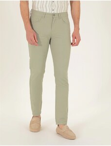 Pierre Cardin Açık Yeşil Slim Fit Kanvas Pantolon