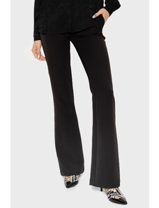 Versace Jeans Couture Versace Streç Normal Bel Regular Fit İspanyol Paça Bayan Pantolon 73haa105 N0103 899 Siyah