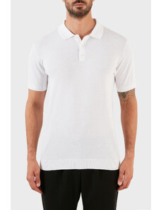 Karl Lagerfeld Pamuklu Regular Fit Kısa Kollu Kazak Erkek Polo T Shirt 655023 0 521301 10 Beyaz