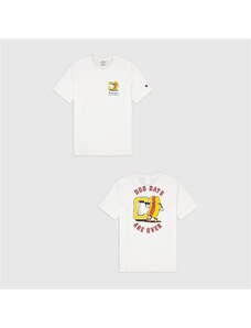 Champion Crewneck Erkek Beyaz T-Shirt.34-218631.WW001