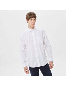 Lacoste Erkek Regular Fit Düğmeli Yaka Beyaz Gömlek