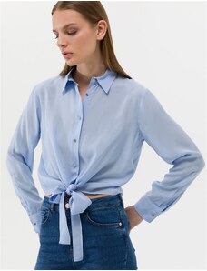 Pierre Cardin Açık Mavi Regular Fit Uzun Kollu Gömlek